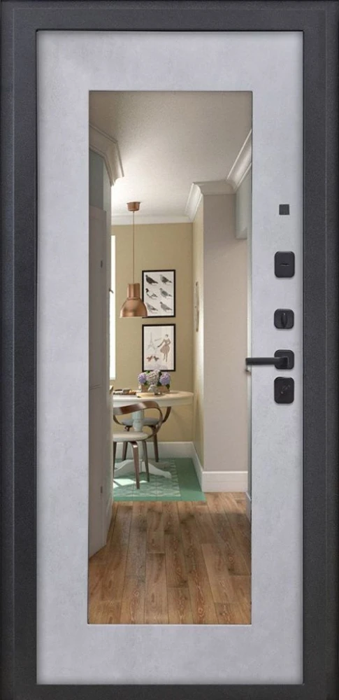 Входная дверь ДвериПРО L-43 ФЛЗ-603 Бетон снежный DPRO221088 внутренняя сторона